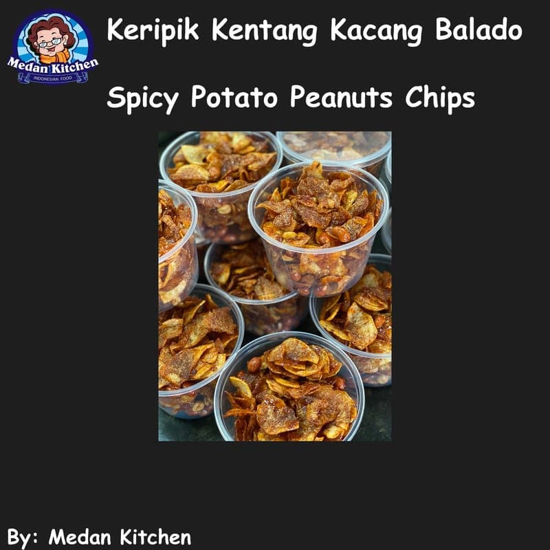 Keripik Kentang Kacang Balado